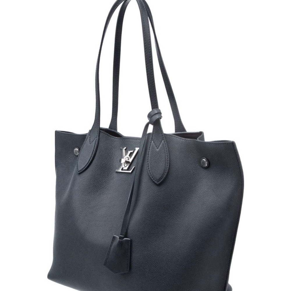 Louis Vuitton Black Leather Tote Bag - Picture 3 of 6